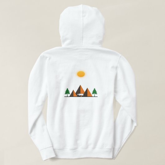 Natuur Escape Vrouwen Hoodie (Design achterkant)