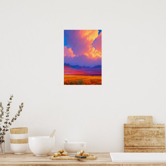 Natuur Evening Palette Poster (Keuken)
