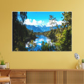 Natuur Everest Forest met prachtige Sky Elegant Canvas Afdruk (Insitu (Woonkamer))