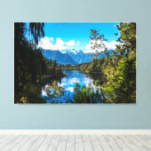 Natuur Everest Forest met prachtige Sky Elegant Canvas Afdruk (Insitu (Houten vloer))