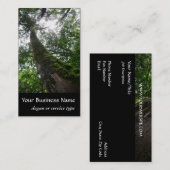 Natuur/Evergreen Cypress-structuur Visitekaartje (Voorkant / Achterkant)