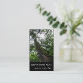 Natuur/Evergreen Cypress-structuur Visitekaartje (Staand voorkant)