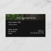 Natuur/Evergreen Cypress-structuur Visitekaartje (Achterkant)
