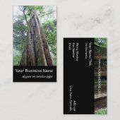 Natuur/Evergreen Old Tall Tree Naturalist Visitekaartje (Voorkant / Achterkant)