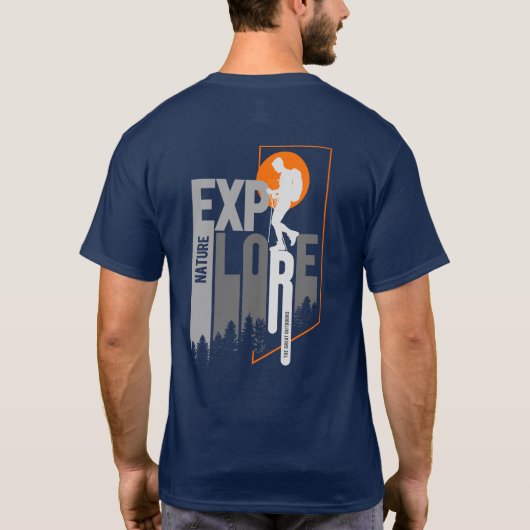 Natuur exploratie (2) | Aldult T-shirt (Achterkant)