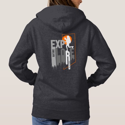 Natuur exploratie (2) | Dames Hoodie (Achterkant)