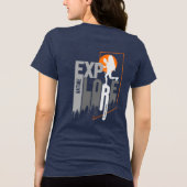 Natuur exploratie (2) | Dames Tri-Blend Shirt (Achterkant)