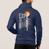 Natuur exploratie (2) | Mannen Full-zip Hoodie (Achterkant)
