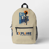 Natuur-exploratie | Bedrukte rugzak (Mannen) (Voorkant)