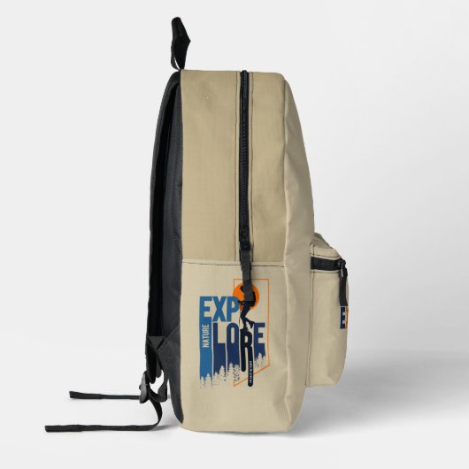 Natuur-exploratie | Bedrukte rugzak (Mannen) (Links)