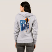 Natuur-exploratie | Dames Full-zip Hoodie (Achterkant volledig)