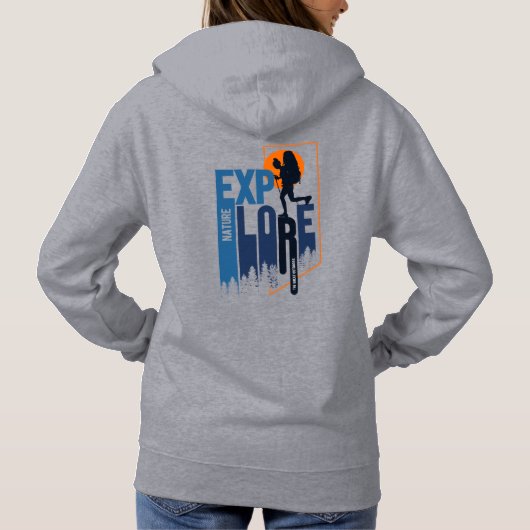 Natuur-exploratie | Dames Hoodie (Achterkant)