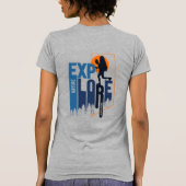 Natuur-exploratie | Dames Slim fit T-shirt (Achterkant)