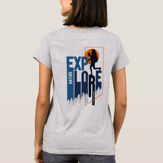 Natuur-exploratie | Dames T-shirt (Achterkant)