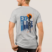 Natuur-exploratie | Heren Tri-Blend Shirt (Achterkant)