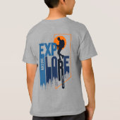 Natuur-exploratie | Kinder Rugtas T-shirt (Achterkant)