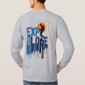 Natuur-exploratie | Mannen met lange mouwen T-shirt (Achterkant)