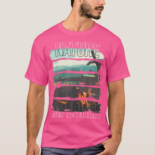 Natuur Explorer - Camping T-shirt (Voorkant)