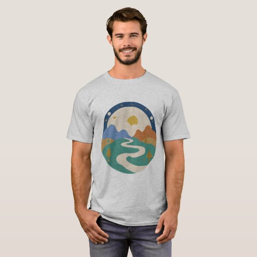 Natuur Explorer - Live the Journey Shirt (Voorkant volledig)