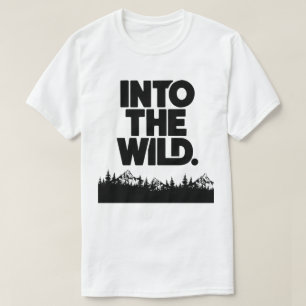 Natuur Explorer Minimal Mountain Graphic Design T-shirt