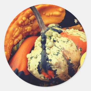 Natuur fancy bronnen ronde sticker