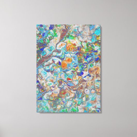 Natuur Fantasy – Abstracte Canvaskunst Canvas Afdruk (Voorkant)