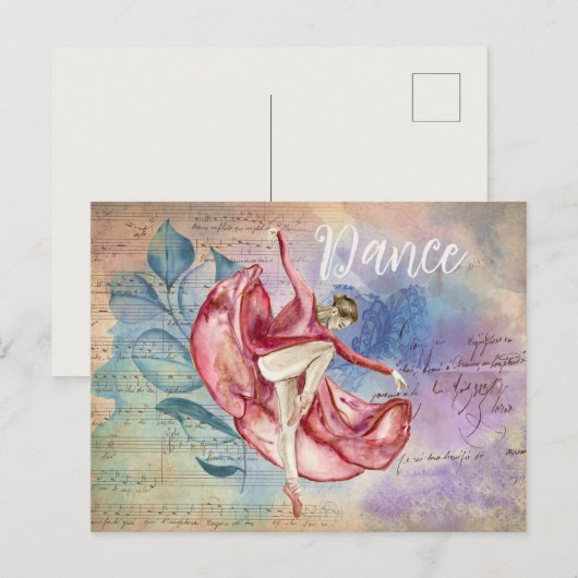 Natuur Fantasy Dance Briefkaart (Voorkant / Achterkant)