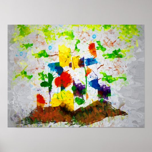 "Natuur Fantasy - Tree of Life" Poster (Voorkant)