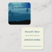 Natuur Farwell Notecard Notitiekaartje (Voorkant / Achterkant)