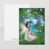 Natuur fee bedankkaart (Voorkant / Achterkant)