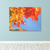 Natuur Fijne kunst Canvasa Prints Herfstbladeren B (Insitu (Houten vloer))