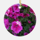Natuur, Flora, roze bloem Keramisch Ornament (Voorkant)