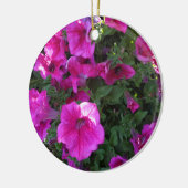 Natuur, Flora, roze bloem Keramisch Ornament (Links)