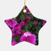 Natuur, Flora, roze bloem Keramisch Ornament (Voorkant)