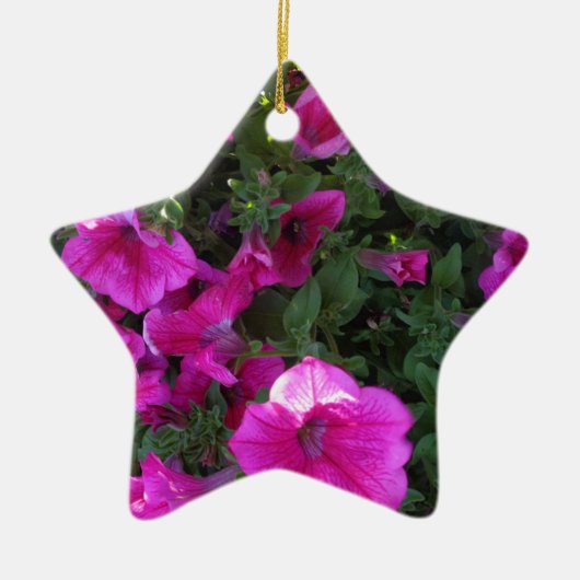 Natuur, Flora, roze bloem Keramisch Ornament (Voorkant)