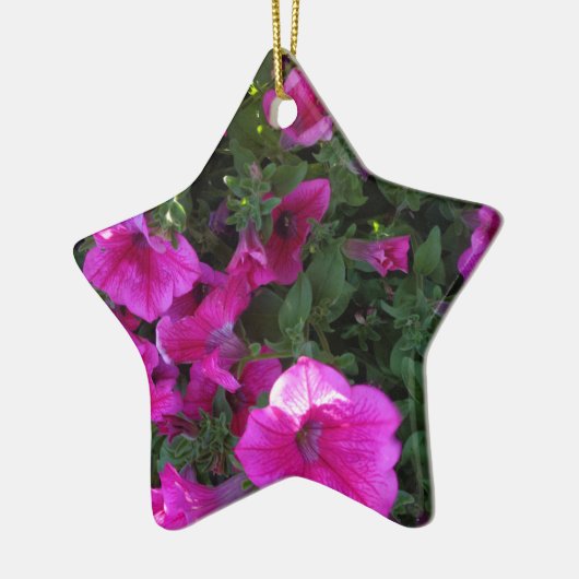 Natuur, Flora, roze bloem Keramisch Ornament (Links)