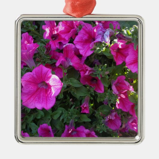 Natuur, Flora, roze bloem Metalen Ornament (Voorkant)
