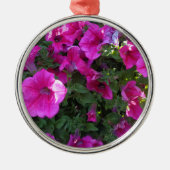 Natuur, Flora, roze bloem Metalen Ornament (Voorkant)