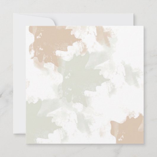 Natuur Floral Camera Kaart (Achterkant)