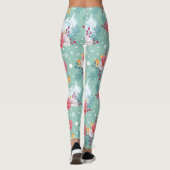 Natuur Flowers Swan Leggings (Achterkant)