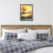 Natuur Foliage Trust het proces Canvas Print (Insitu (Slaapkamer))