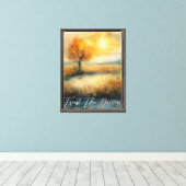 Natuur Foliage Trust het proces Canvas Print (Insitu (Houten vloer))