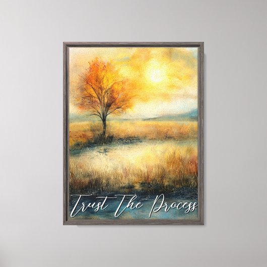 Natuur Foliage Trust het proces Canvas Print (Voorkant)