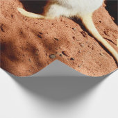 Natuur Forager: White Meerkat Digging for Bugs Cadeaupapier (Hoek)