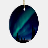 Natuur Forces Aurora Borealis Alaska Keramisch Ornament (Rechts)