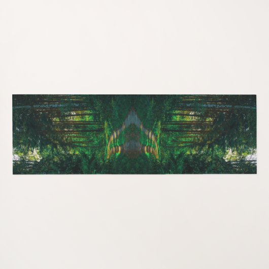 Natuur Forest Birch Trees Landscape Road Yogamat (Achterkant (horizontaal))