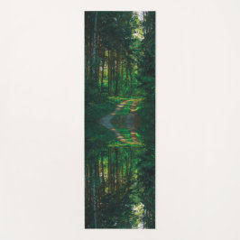 Natuur Forest Birch Trees Landscape Road Yogamat