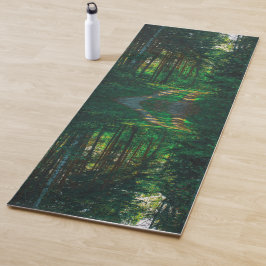 Natuur Forest Birch Trees Landscape Road Yogamat