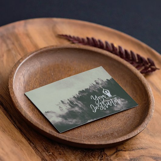 Natuur Forest of Meditation Yoga-instructeur Scrip Visitekaartje