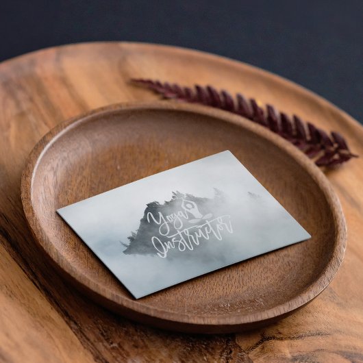 Natuur Forest of Meditation Yoga-instructeur Scrip Visitekaartje